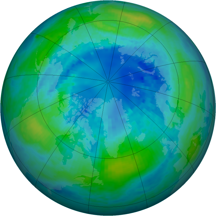 Arctic ozone map for 11 October 2002